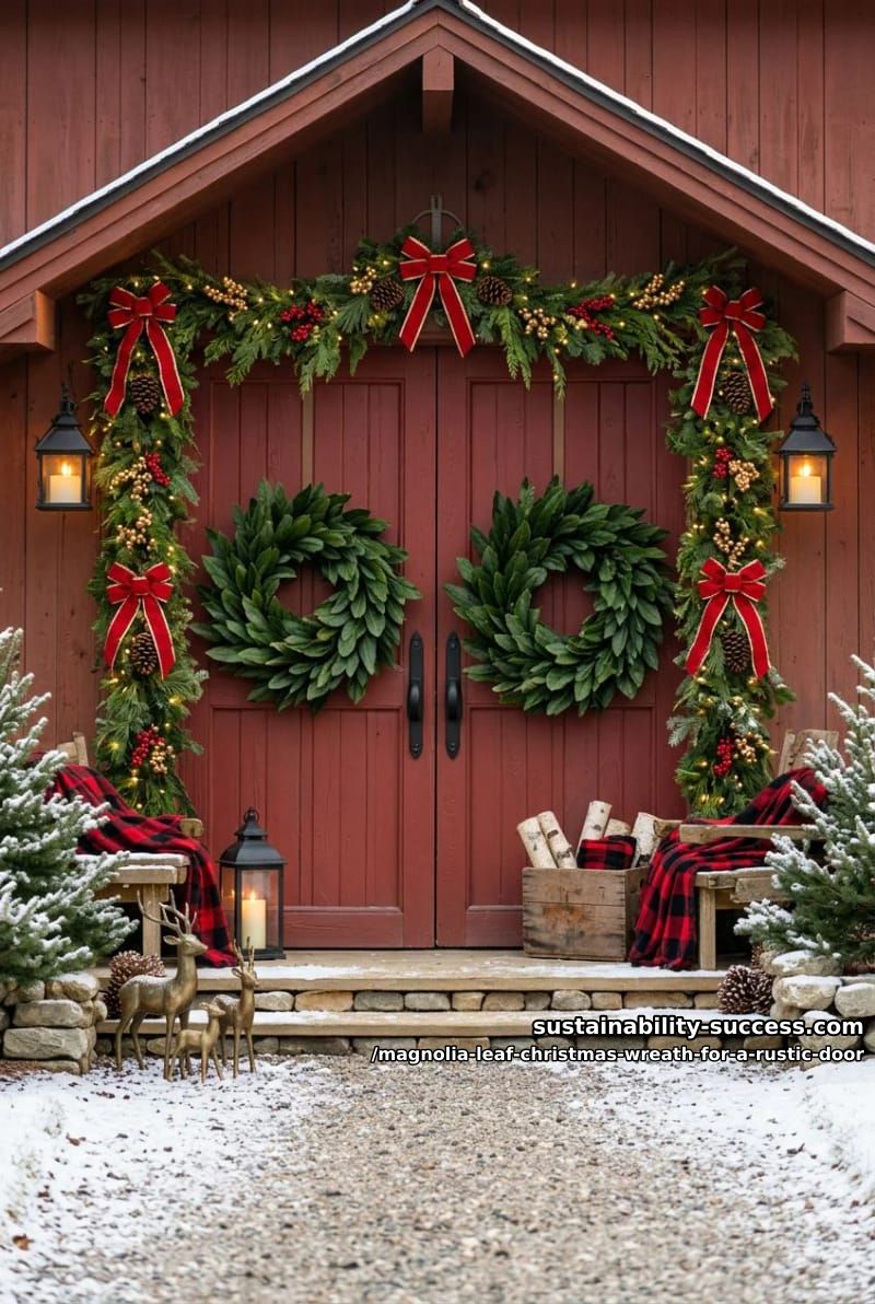 oversized 30-inch magnolia for a barn or double door 1