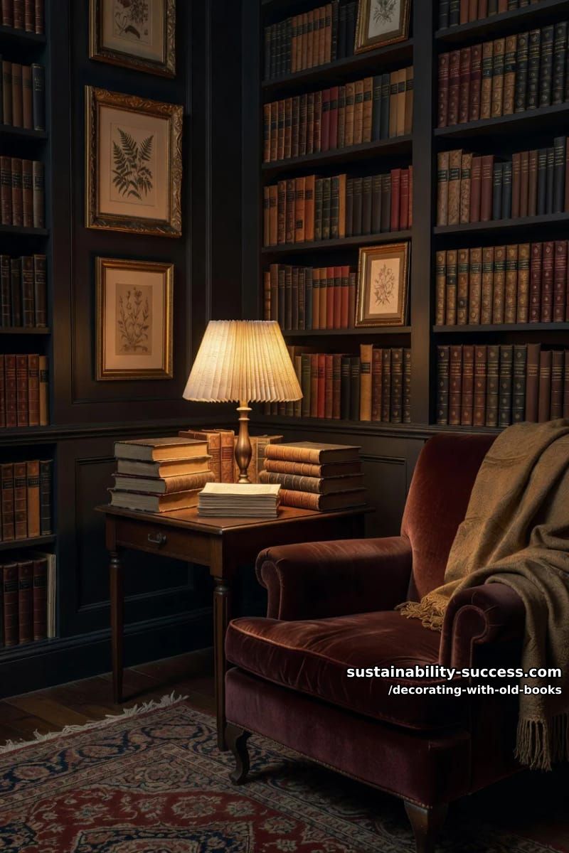 pleat book pages into a lampshade for filtered light 1