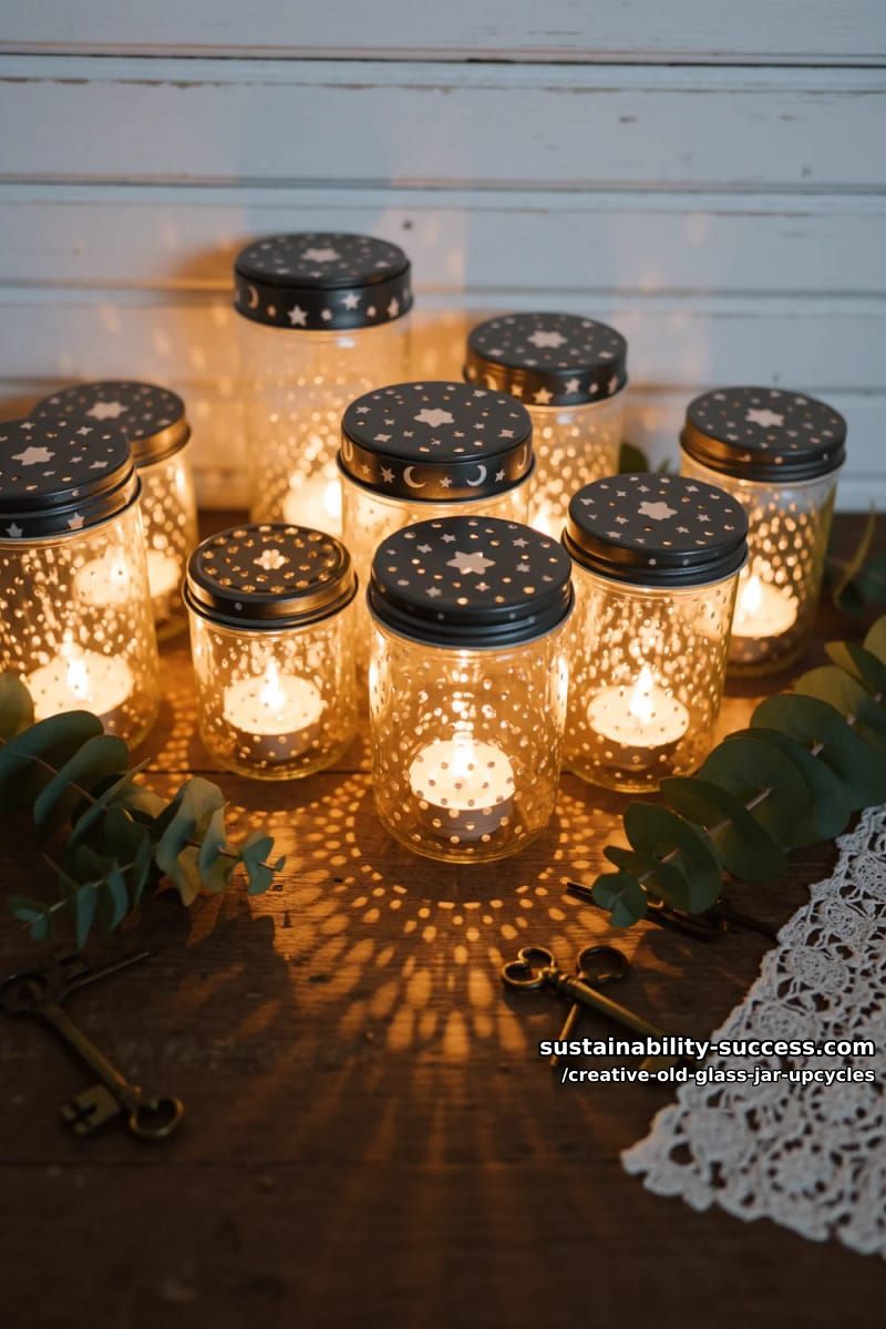 punched-tin lid luminary 1