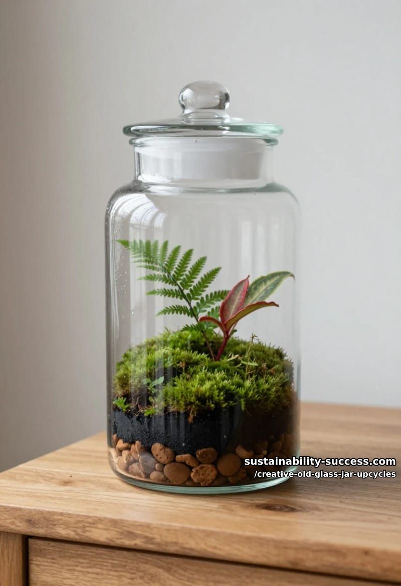sealed-jar terrarium (the one you never water) 1