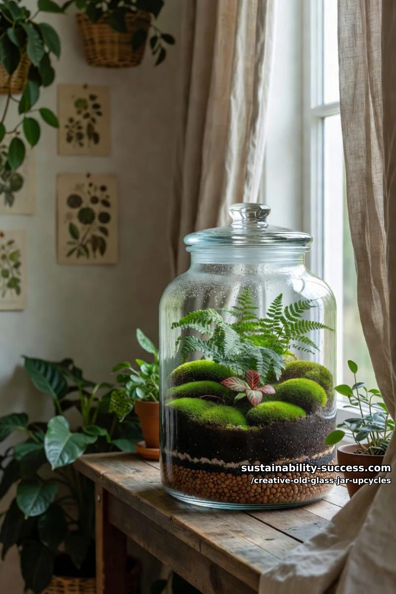 sealed-jar terrarium (the one you never water) 1