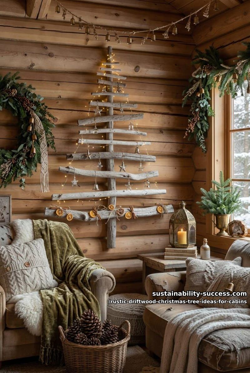 the flat wall-hung driftwood tree, no floor space needed 1