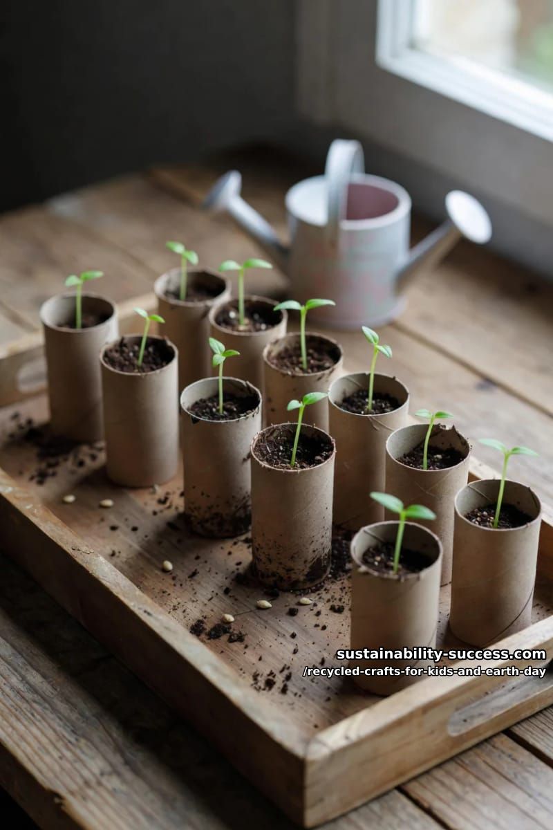 toilet paper roll seed pots you plant whole 1