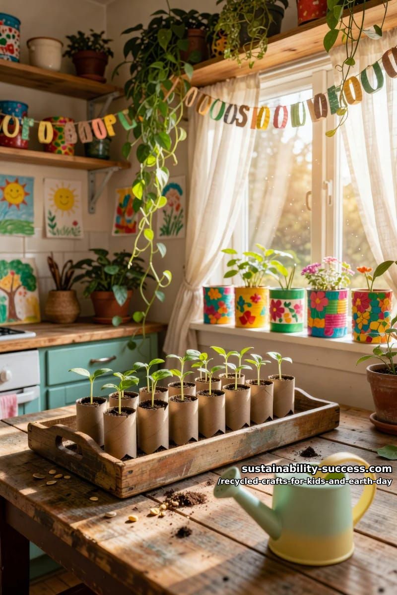 toilet paper roll seed pots you plant whole 1