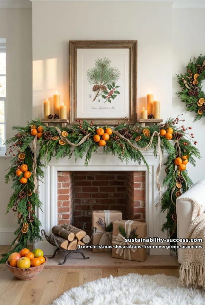 Sustainability Success 11 a draped mantel garland from the trimmings 4