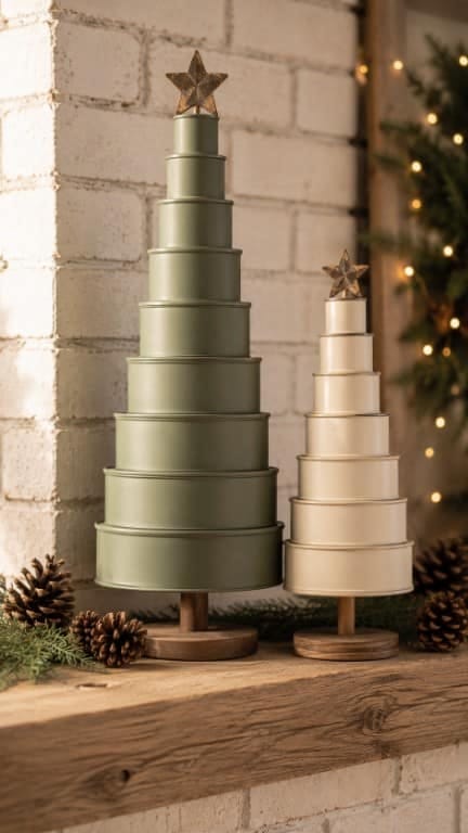 a stacked-can cone tree 1