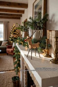 11 DIY Cork Reindeer Christmas Ornaments for a Rustic Tree 1 a standing two-cork reindeer for the mantel 3