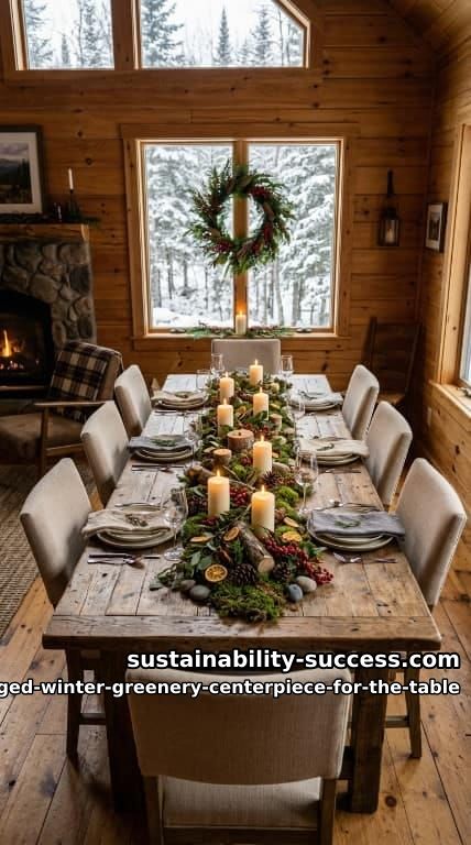9 Foraged Winter Greenery Centerpiece Ideas for the Table 14 a woodland base of moss, bark, and fern 13