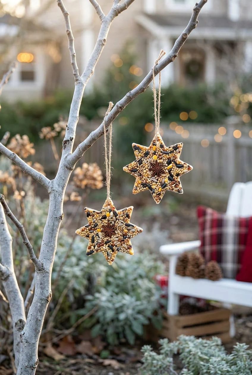 13 Birdseed Ornaments for an Outdoor Christmas Tree the Birds Will Actually Eat 22 agar-agar seed shapes for mild winters 1