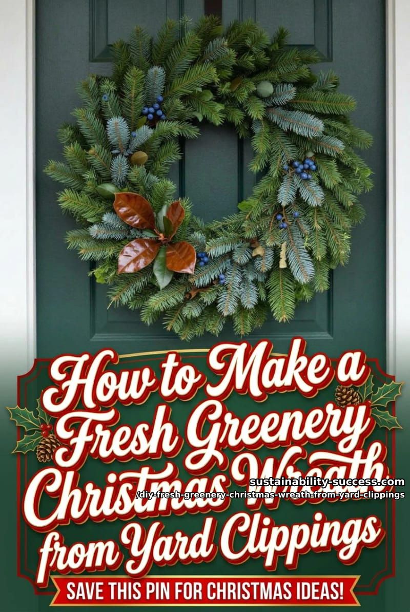 How to Make a Fresh Greenery Christmas Wreath from Yard Clippings 2 article image 1