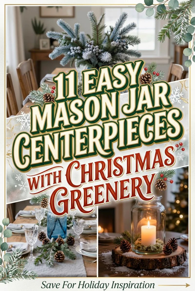 11 Mason Jar Christmas Centerpieces That Let the Greenery Do the Work 2 article image 1