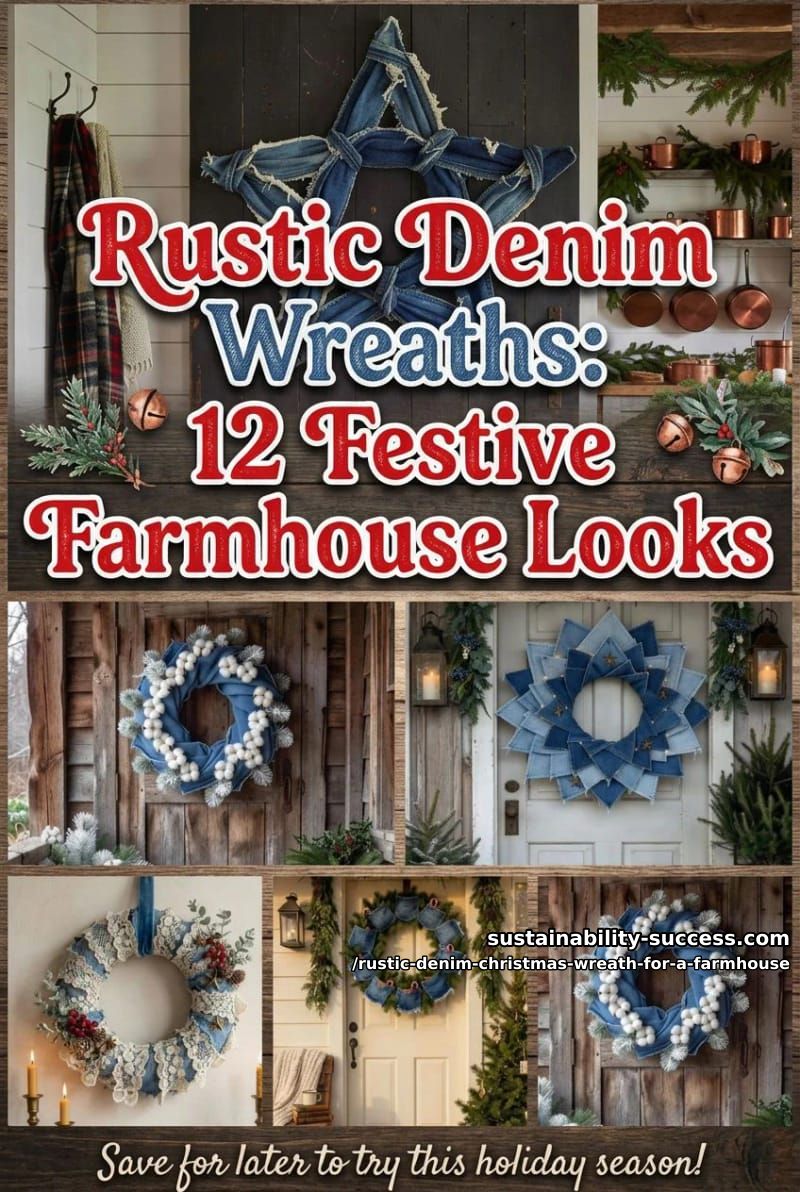 12 Rustic Denim Christmas Wreath Ideas for a Farmhouse Door 2 article image 1