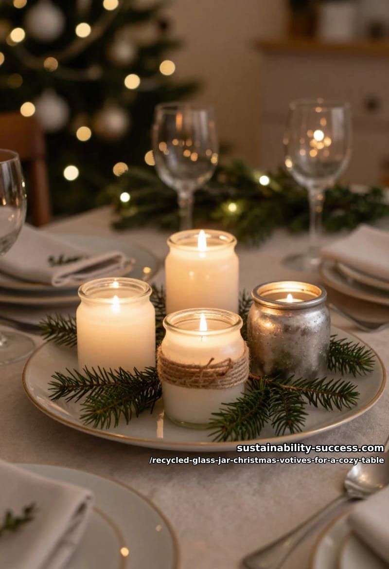 baby-food jar clusters for each place setting 1