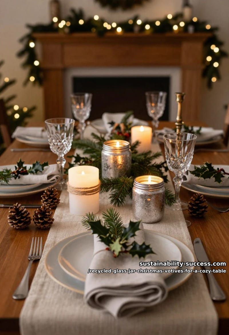 baby-food jar clusters for each place setting 1