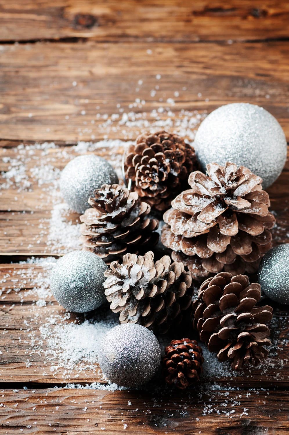bleach or frost the pinecones for a neutral runner that reads winter, not woodland 1