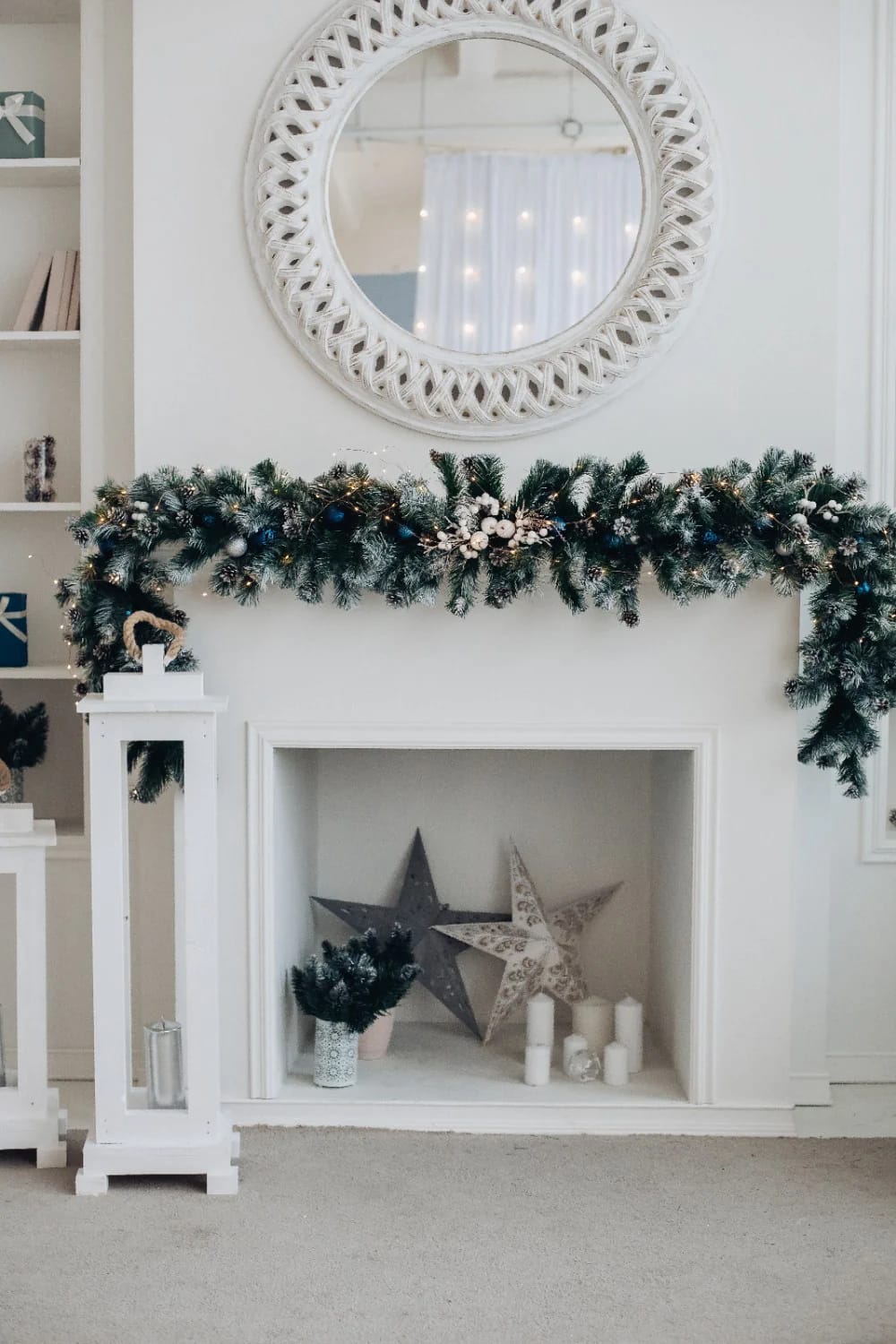 Neutral Winter Mantel Decor Without Red and Green (Warm, Not Washed-Out) 2 build the neutral base before you buy a single stem 1