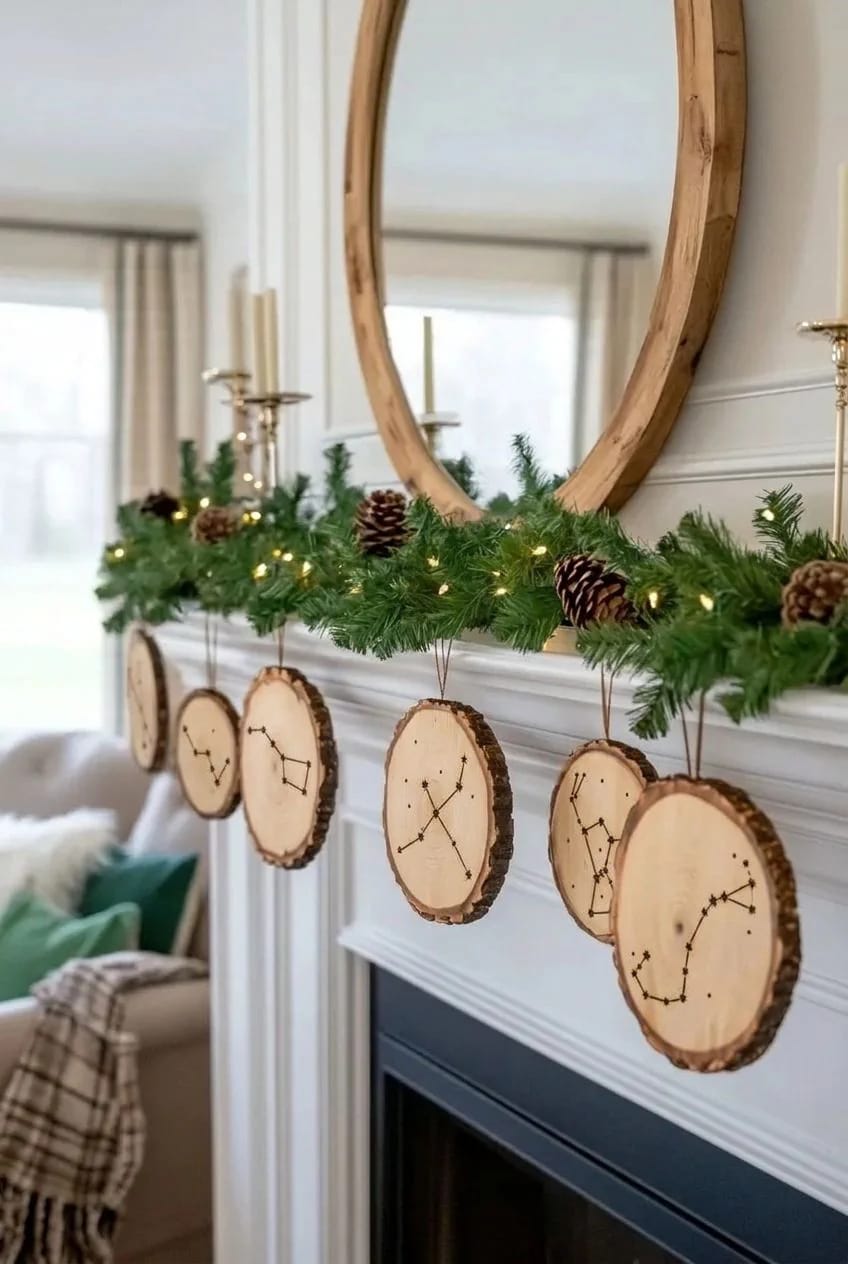 burn a constellation onto a bark-edge wood slice 1