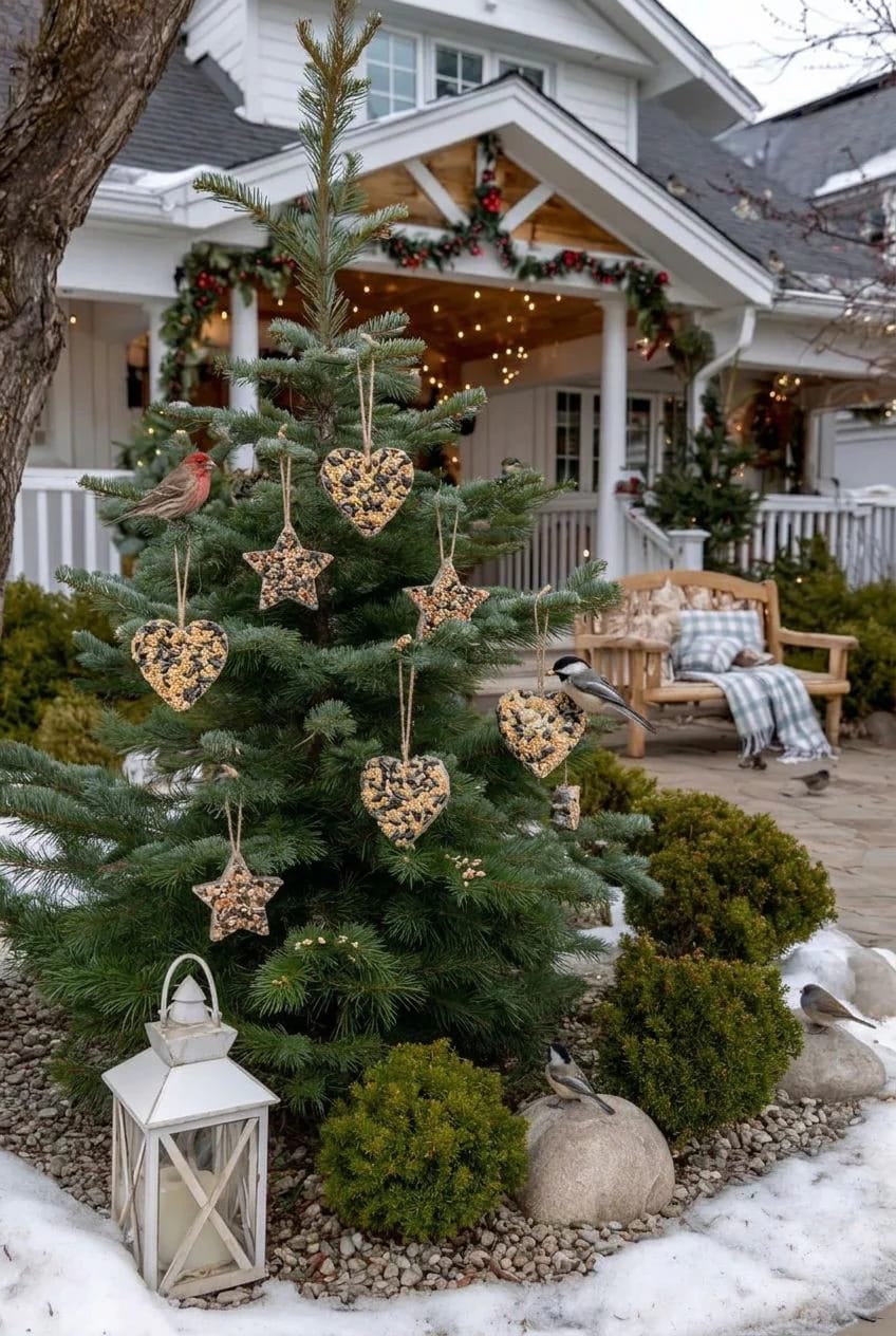 13 Birdseed Ornaments for an Outdoor Christmas Tree the Birds Will Actually Eat 3 cookie-cutter birdseed ornaments, made thick and dried hard 1