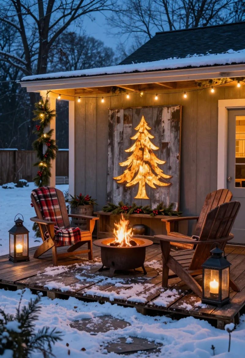 13 Reclaimed Pallet Christmas Signs for a Farmhouse (That Don't Look Store-Bought) 17 cutting the silhouette clean 1