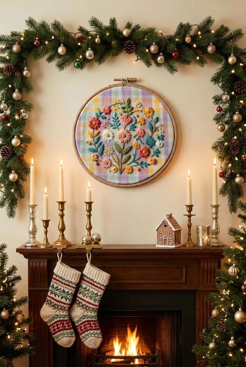 embroidery hoop art from a shirt nobody will wear again 1