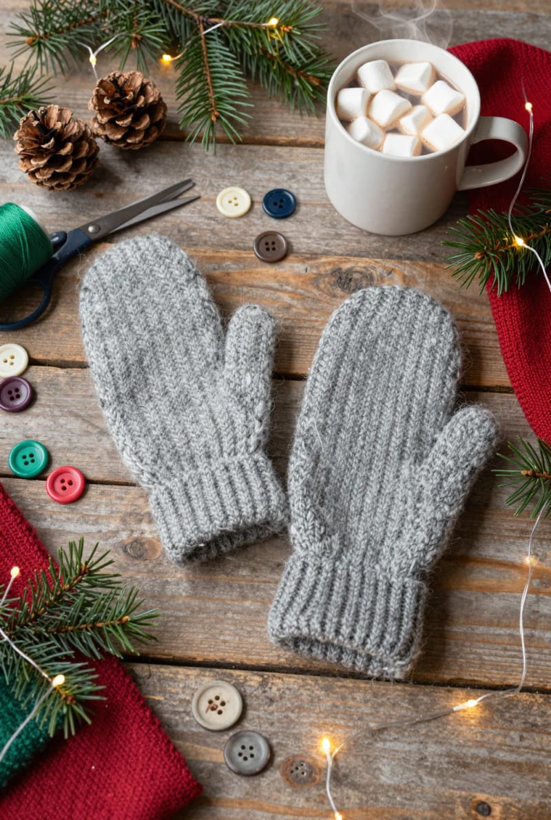 Upcycled Christmas Gifts You Can Make From What You Already Own 13 felted sweater mittens, no knitting 11