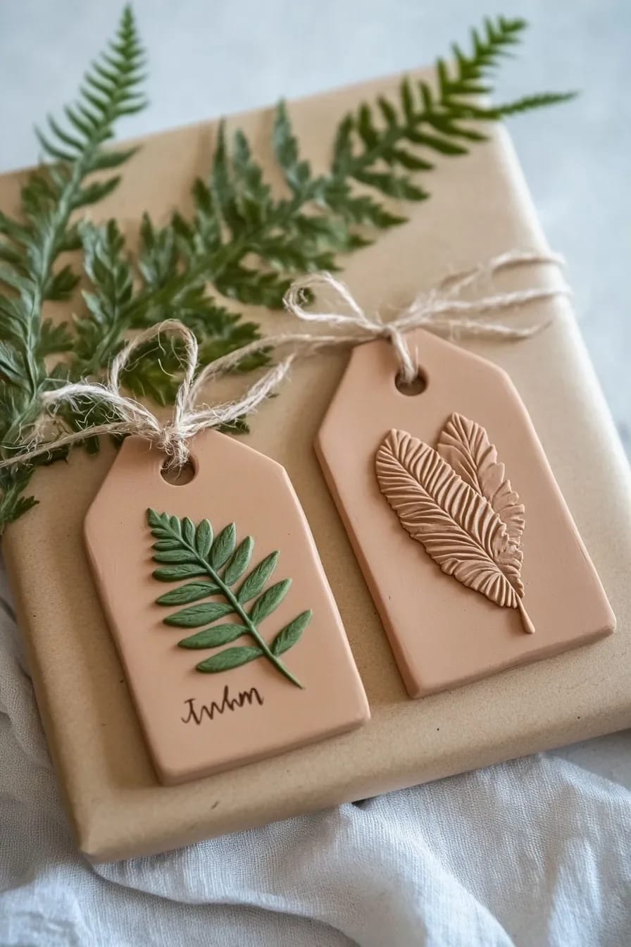 foraged-leaf gift tags outlast the paper kind 1