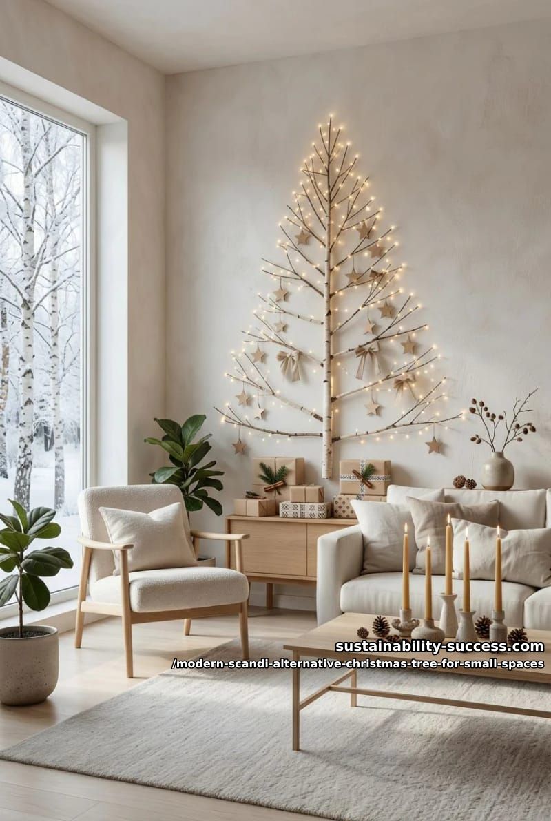 hang a flat branch tree on the wall and reclaim the floor 1