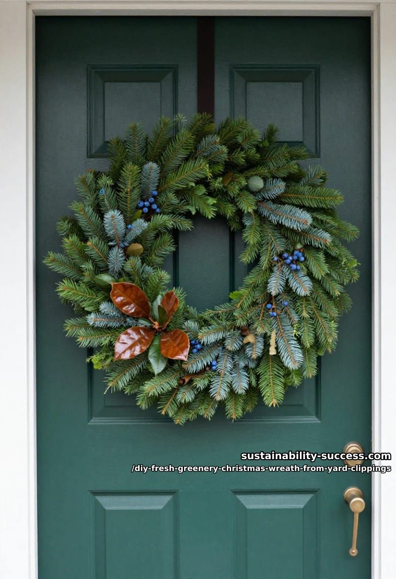 How to Make a Fresh Greenery Christmas Wreath from Yard Clippings 7 how long a fresh wreath lasts, and your make-day timeline 1