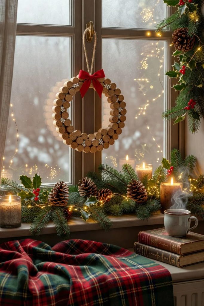 Sustainability Success 11 mini cork-slice wreath 14