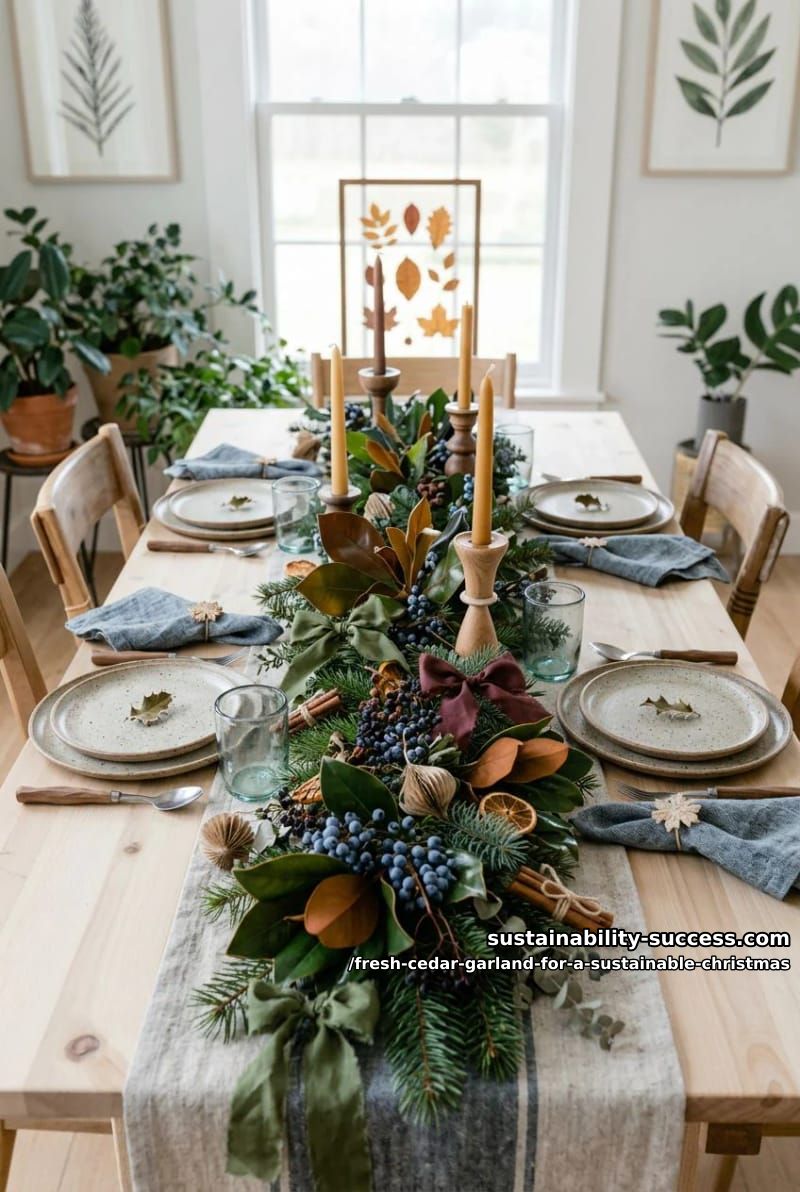 Fresh Cedar Garland for a Sustainable Christmas 11 mix cedar with juniper, fir, and magnolia for texture that holds 1