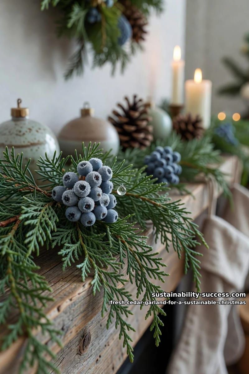 Fresh Cedar Garland for a Sustainable Christmas 12 mix cedar with juniper, fir, and magnolia for texture that holds 1