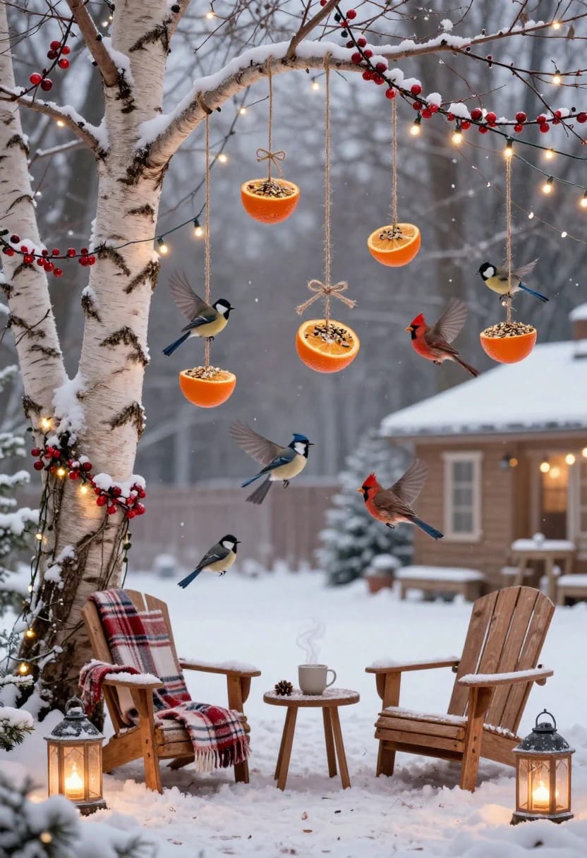 13 Birdseed Ornaments for an Outdoor Christmas Tree the Birds Will Actually Eat 11 orange-cup feeders that hang like baubles 1