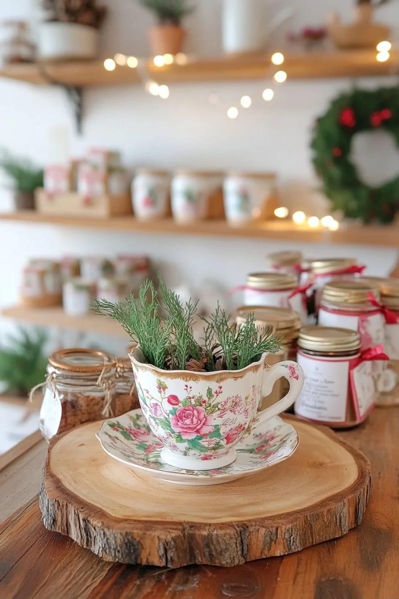 rooted cuttings in a chipped teacup 1