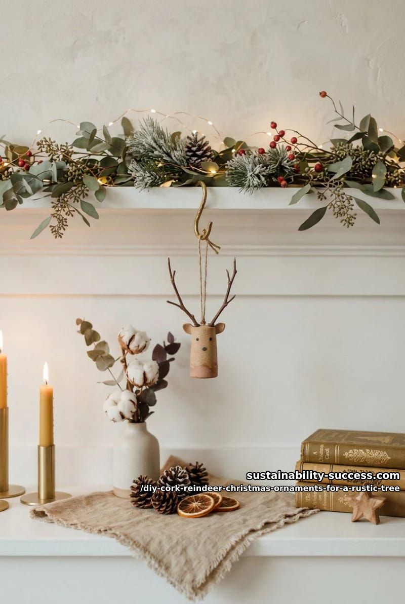 11 DIY Cork Reindeer Christmas Ornaments for a Rustic Tree 9 skip the googly eyes for a quiet scandi face 1