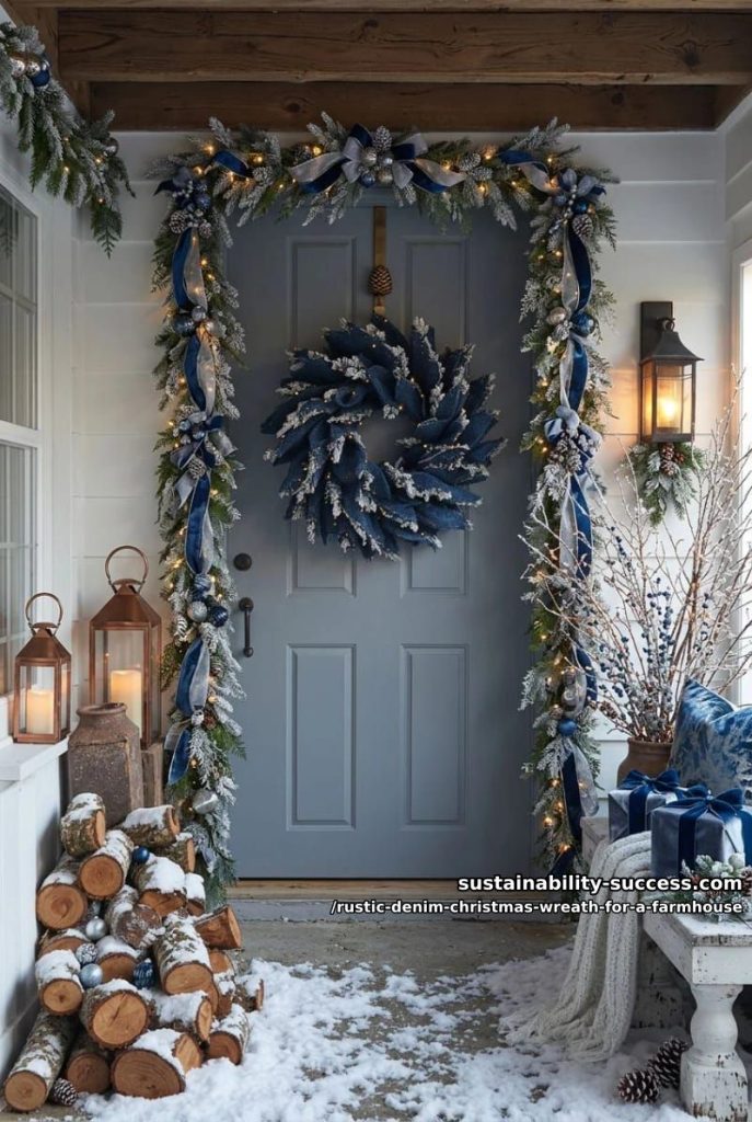 Sustainability Success 9 snow-dusted denim wreath 10