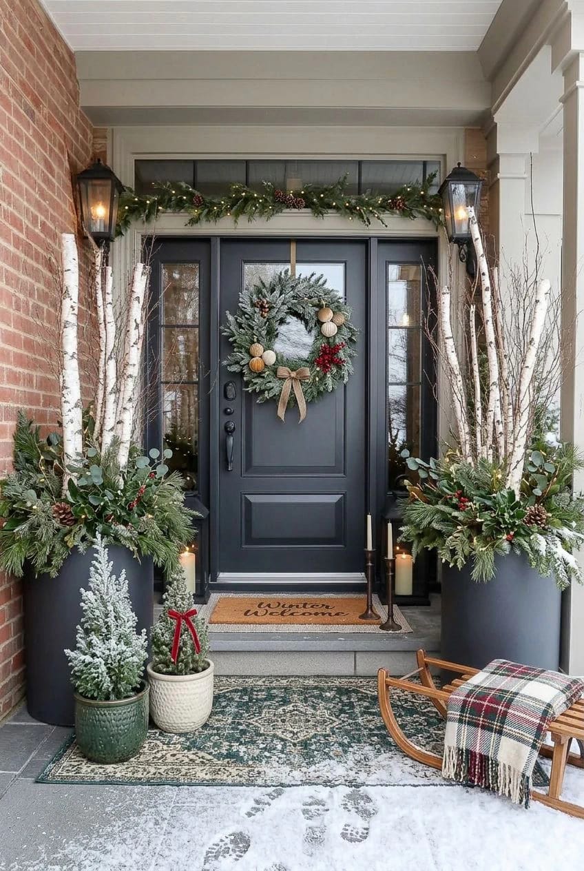 the door, the porch and the birds 1