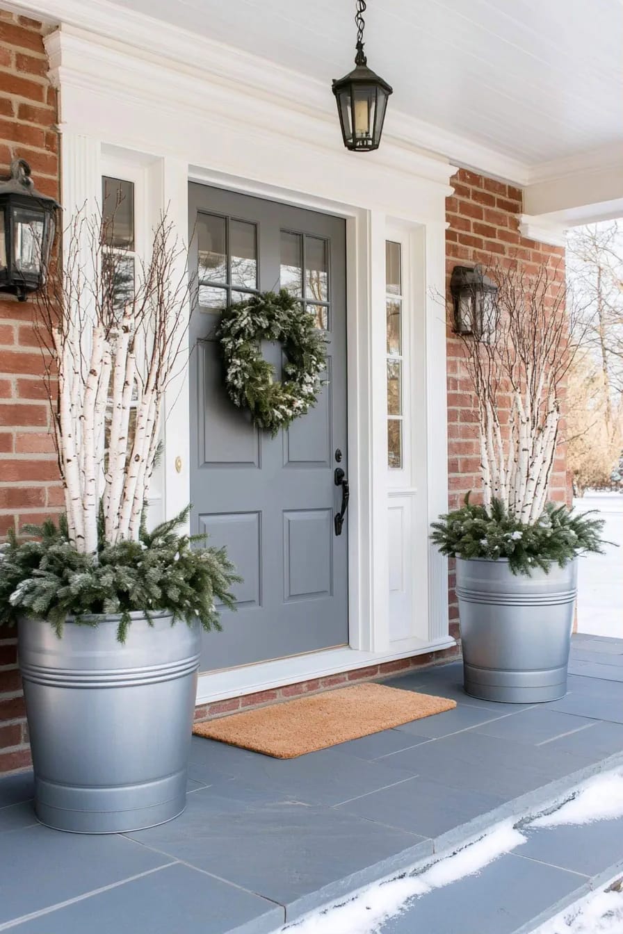 the door, the porch and the birds 1