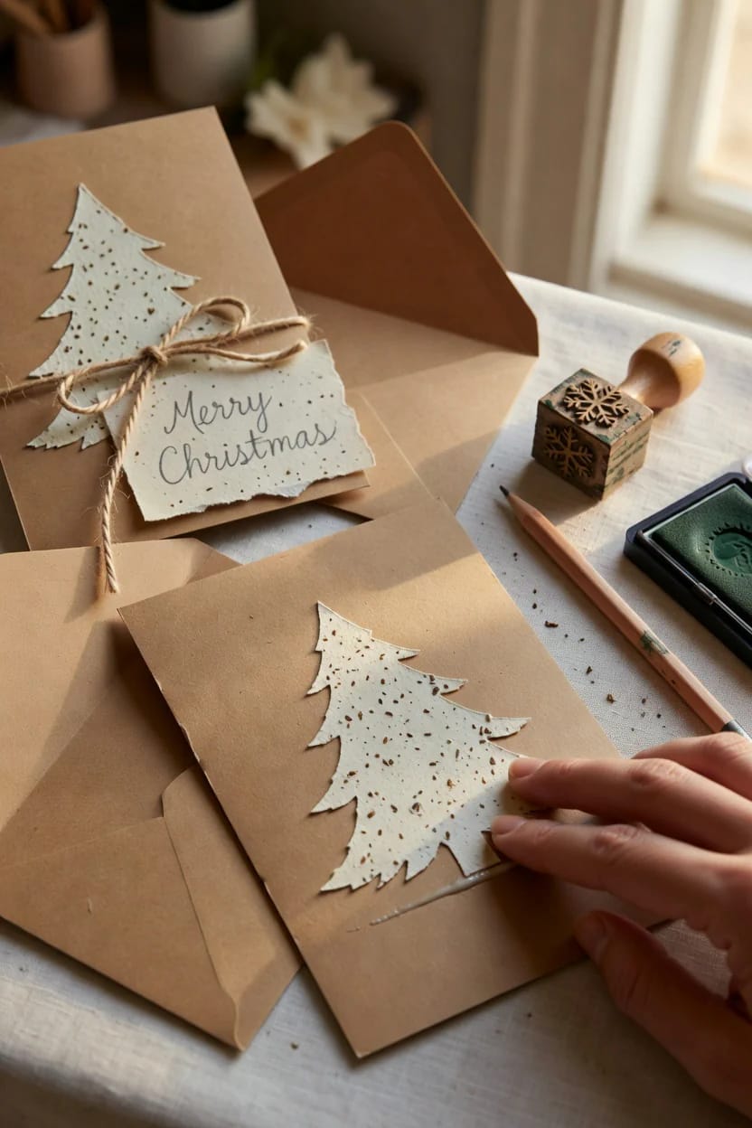 turning the sheet into a card that survives the mail 1