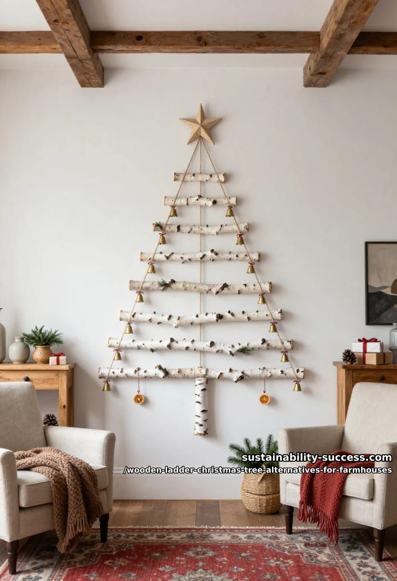 wall-hung branch ladder tree, the scandi twig version 1