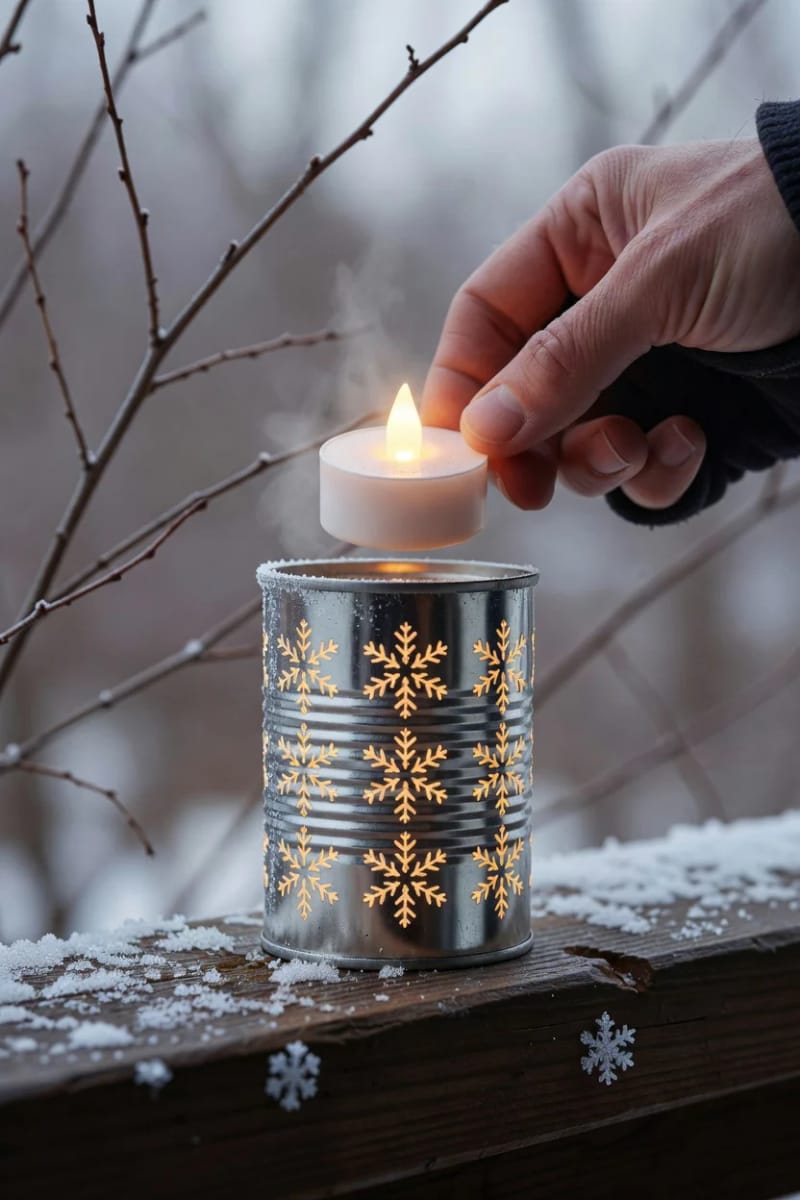 winter lighting: skip the real tea light, mostly 1
