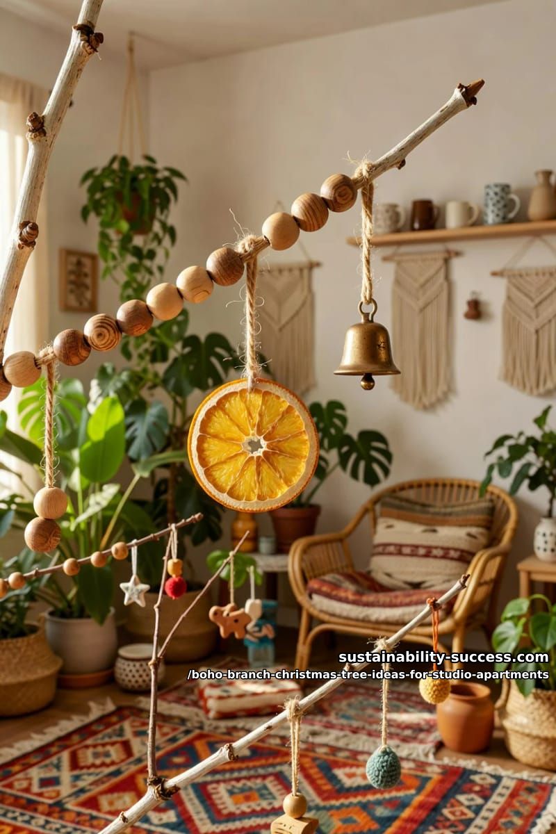 wood beads and jute for a neutral branch tree 1