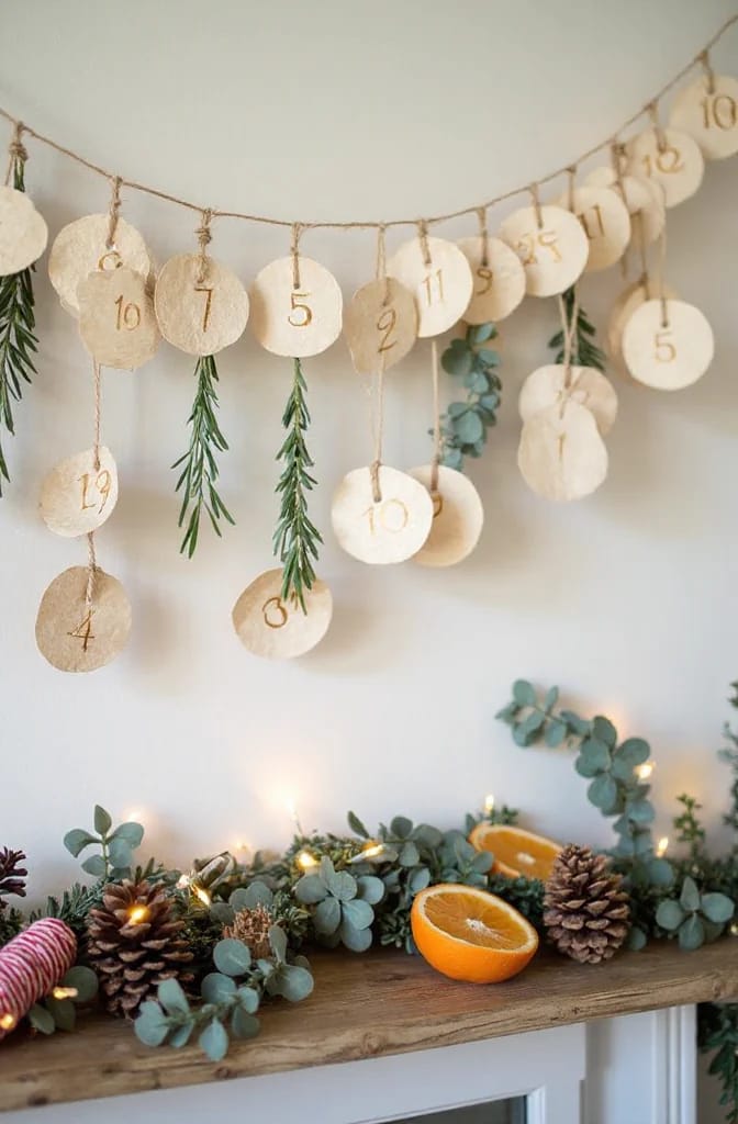 a 24-disc advent garland 1