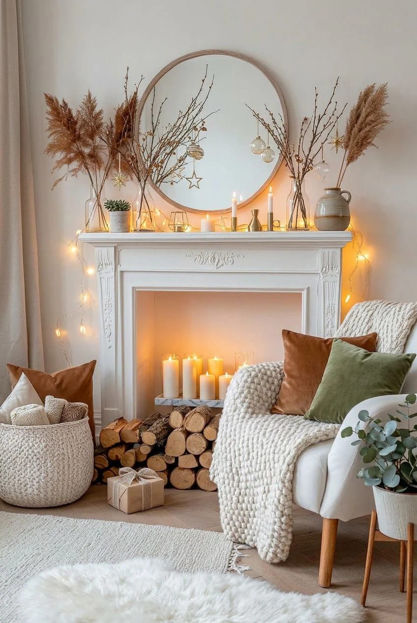 Bare Branch Winter Centerpiece Ideas for a January Table 27 a line of bud vases, one twig each, for a table too narrow to hold an arrangement 1