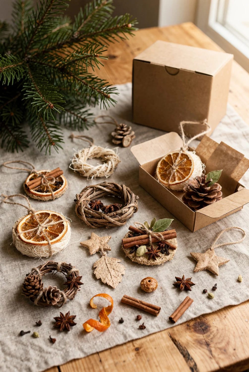 Biodegradable Christmas Tree Decorations That Actually Compost 18 cinnamon and whole spice bundles do the scent work that candles usually do 1