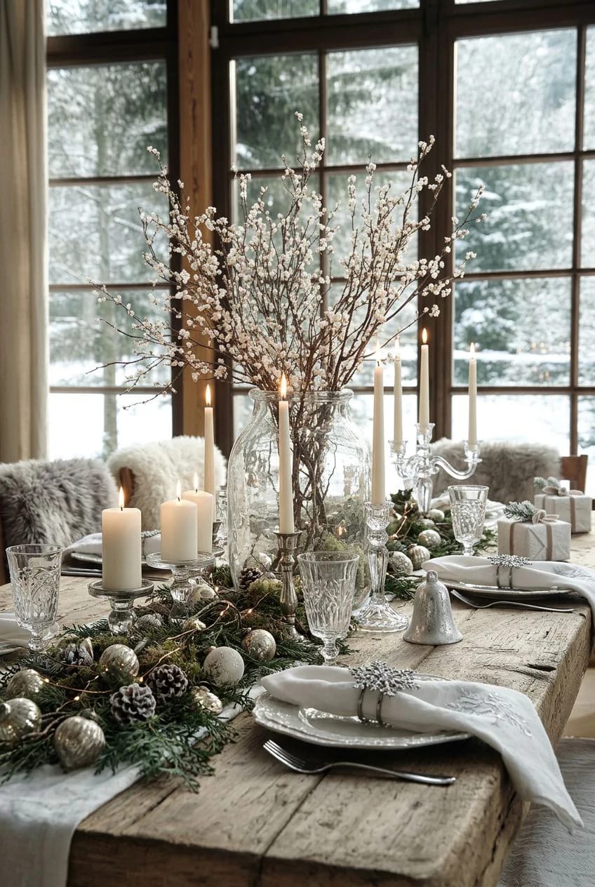 Bare Branch Winter Centerpiece Ideas for a January Table 21 cut forcing branches in january and the centerpiece finishes itself 1