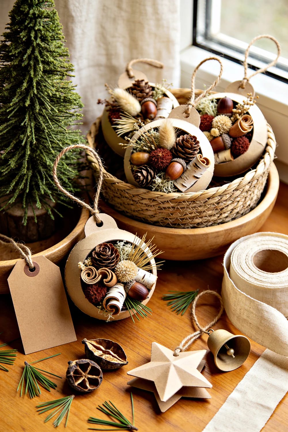 Biodegradable Christmas Tree Decorations That Actually Compost 23 foraged seed heads and cones are the filler that costs nothing 1