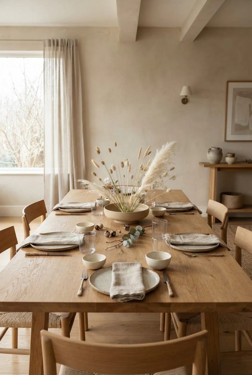 Dried Seedhead and Pampas Winter Arrangements That Don't Read as Leftover Fall 6 keep a dried seedhead centerpiece under eye level 1