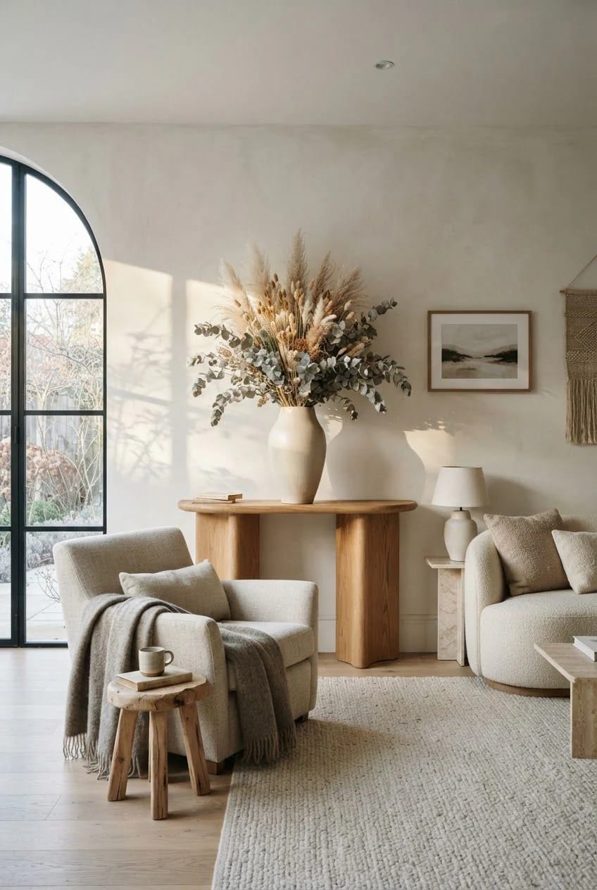 Dried Seedhead and Pampas Winter Arrangements That Don't Read as Leftover Fall 13 preserved eucalyptus is the only green a dried winter arrangement needs 1
