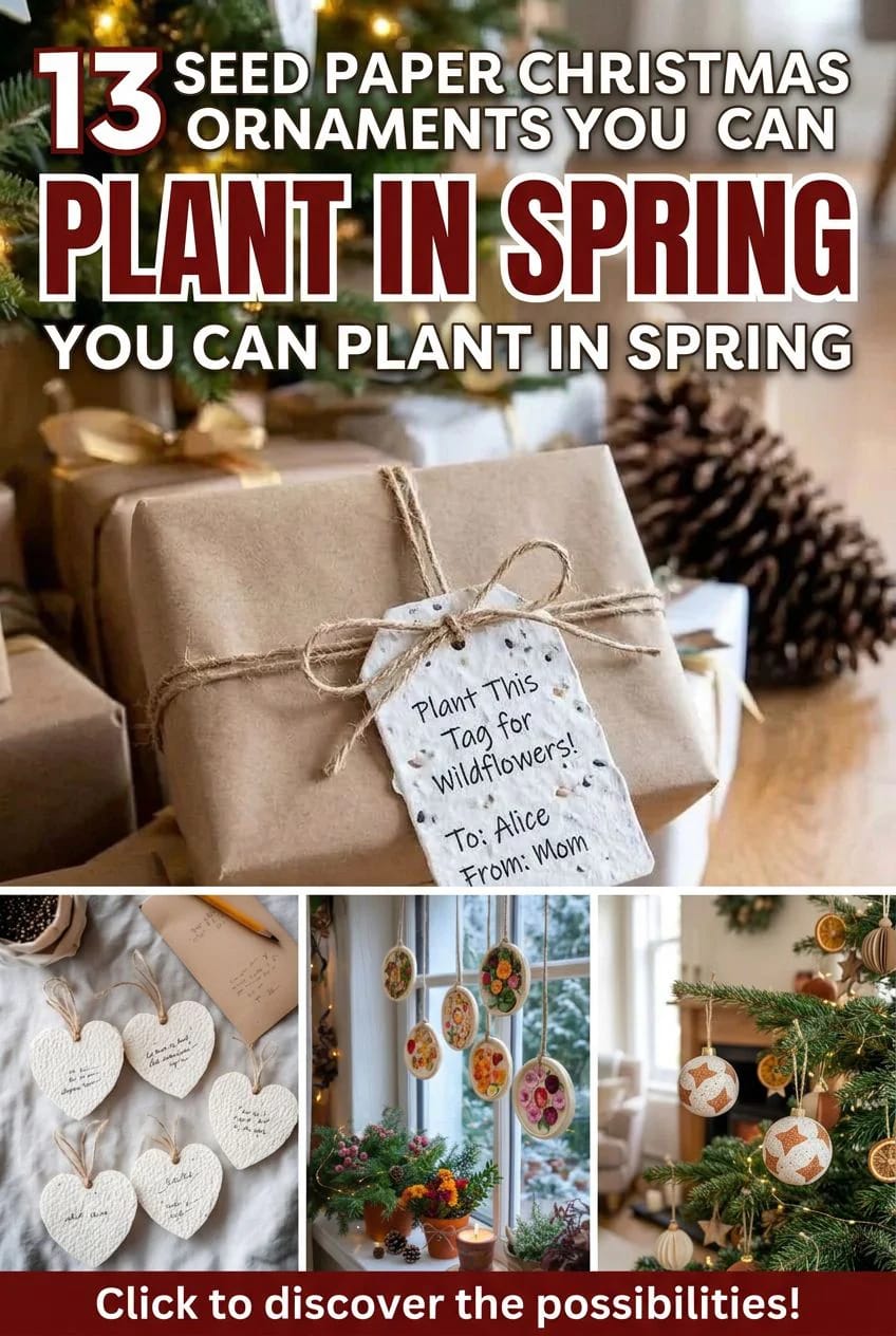 seed paper christmas ornaments you can plant in spring 1