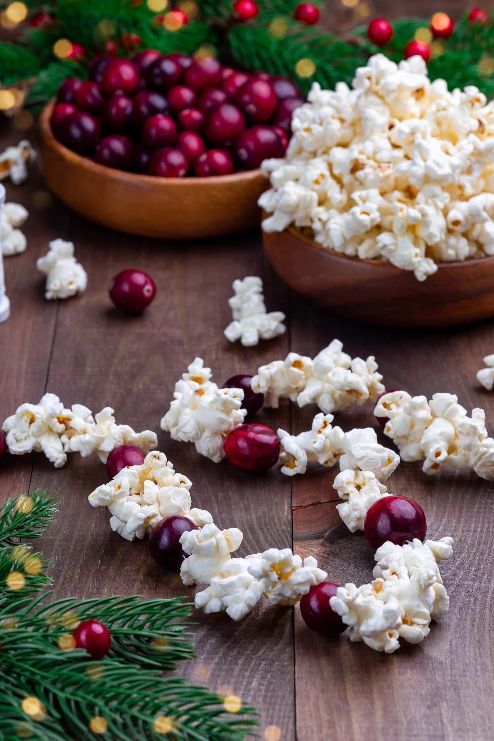 How to Make a Cranberry and Popcorn Garland for a Vintage Christmas Tree 2 why a hand-strung strand still beats the boxed kind 1